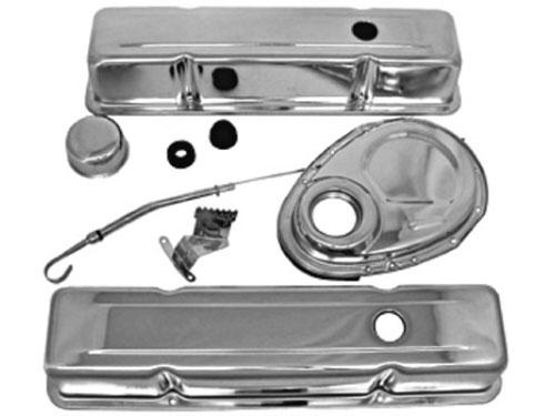 Chrome SB Chevy Engine Dress-Up Kit Short, 1958-86