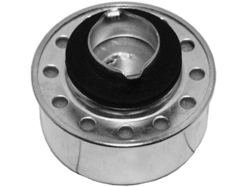 Breather Cap (Chrome Steel Push-In PVC Cap) 