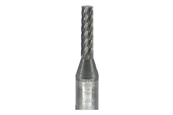 Cylinder Shape Single Cut Tungsten Carbide File, 1/8" Diameter, 1/2" L Cut, 2-1/2" Shank L