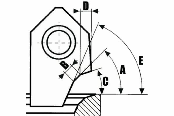 Carbide 3-Angle Seat Cutter Blade, 30° Seat Angle