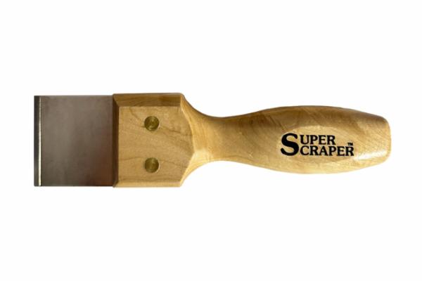 Super Scraper 2" Wide,Nickel Chrome-Plated 1/8" Steel Shank,Hardwood Handle