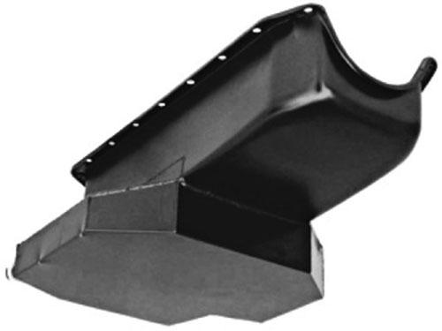 SB Chevy Circle Track Champion-Style Oil Pan Black OEM, 55-79