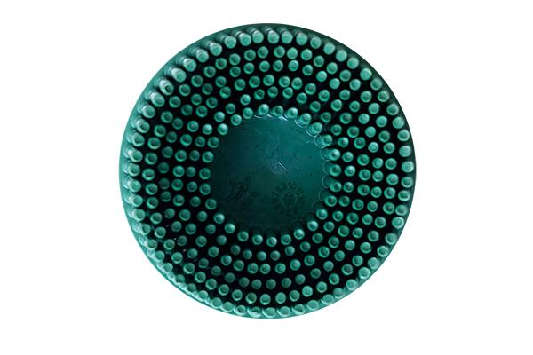 Roloc® Bristle Disco For Steel, Green, 2'' Diameter, Coarse 50 Grit