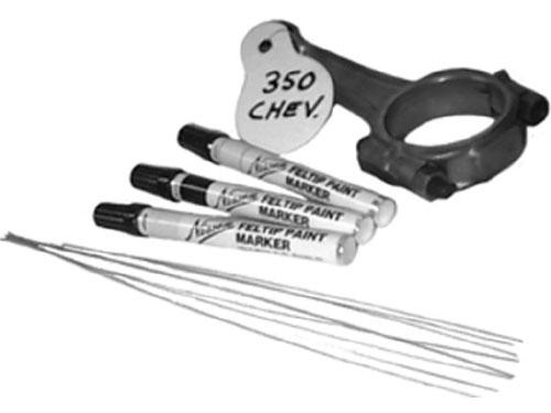 Parts Identifying System Kit, Contains Identifier Tags, Tag Wires, And 3 Black Markers