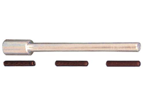 Mandrel For Threaded Cross Buffs Flap Wheel, 4-3/8" Length, Includes 3 Set Screws