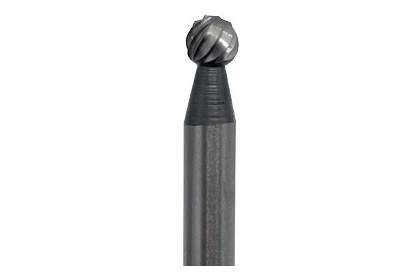 Ball Shape High Speed Steel File, 1/4" Diameter, 1/4" L Cut, 2-1/2" Shank L