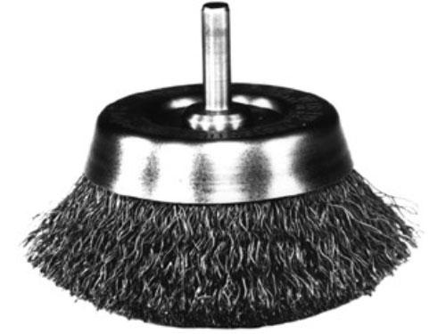 Hollow Flared End Brush, 1-3/4" Diameter, .020" Wire Size, 1/4" Shank