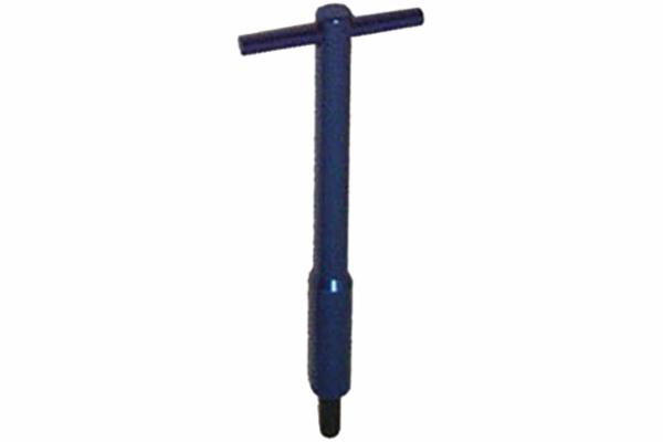 Anodized Aluminum T-Bar Blue, 4-3/4"L, 1/4"-20 x 1-1/4" Thread