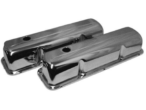 SB Ford 390/427 Stock Replacement Valve Cover 1958-76, Chrome Steel