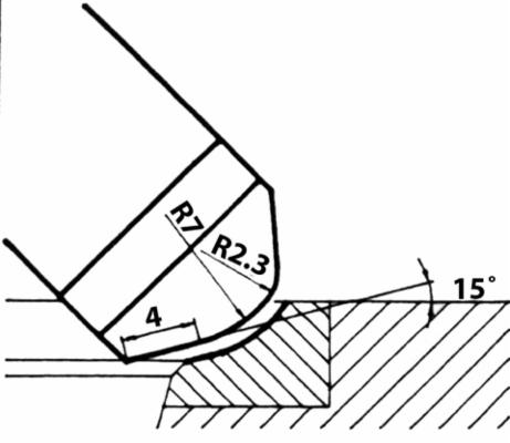 Mira Special Angle Seat Cutter Blade, 75° Seat Angle, Long