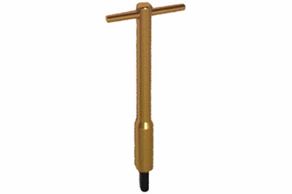 Anodized Aluminum T-Bar Gold, 4-3/4"L, 1/4"-20 x 1-1/4" Thread