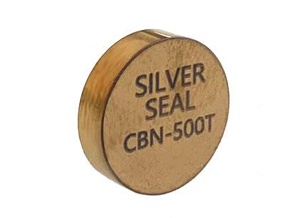 Tin Coated Double Sided CBN Insert For Cast Iron, 1/2" Diameter, 1/8" Thickness