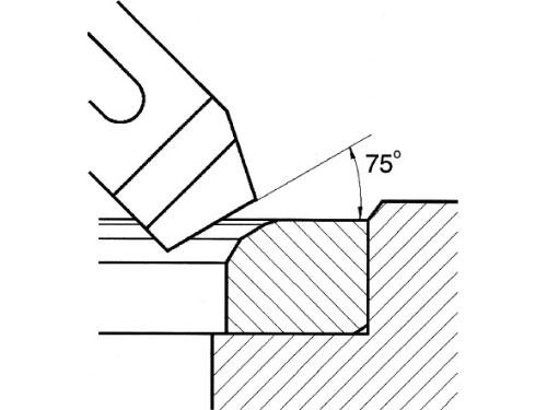 Mira Special Angle Seat Cutter Blade, 75° Seat Angle, Long