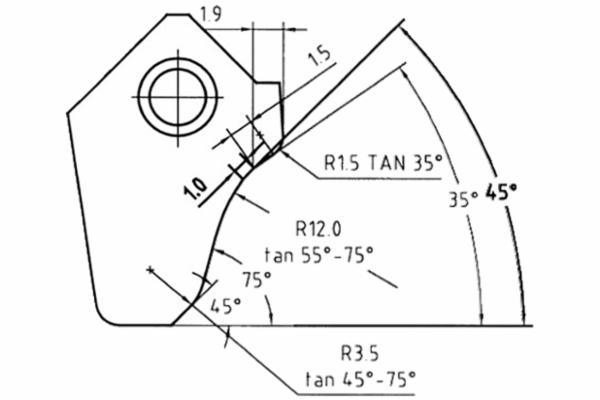 High Performance Carbide Seat Cutter Blade, 45° Seat Angle