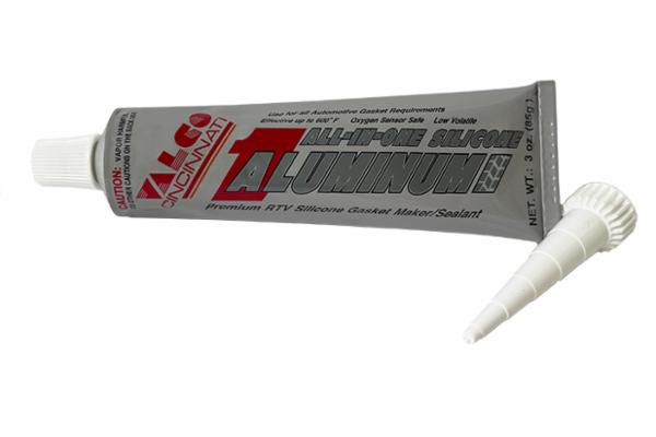 All-In-One Silicone Adhesive, Aluminum, 3 oz. With Nozzle