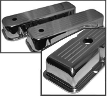 SB Chevy Aluminum Valve Covers CNC Ball Milled /CA