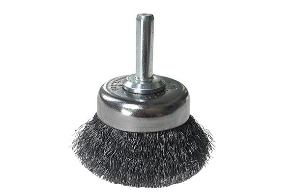 Cup Brush For Aluminum, 1-3/4" Diameter, 3/4" Length, Trim Size .006"