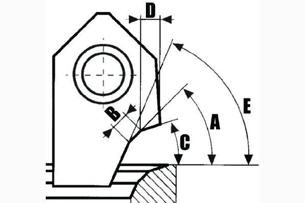 Carbide 3-Angle Seat Cutter Blade, 45° Seat Angle