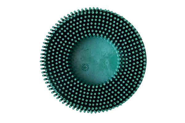 Roloc® Bristle Disco For Steel, Green, 3'' Diameter, Coarse 50 Grit