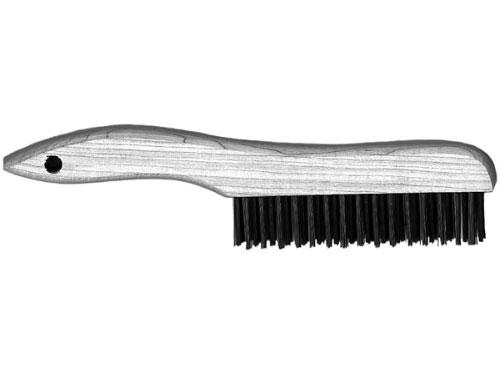 Wire Hand Brush, 10" OAL, 5" Bristle Length