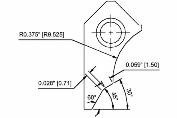 Special Profile Carbide Seat Cutter Blade, 45° Seat Angle