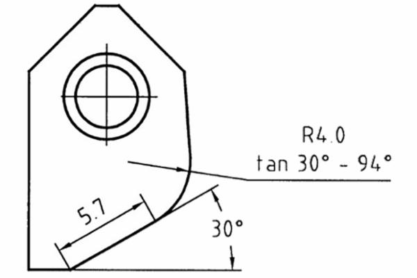 Special Profile Carbide Seat Cutter Blade, Radius Profile