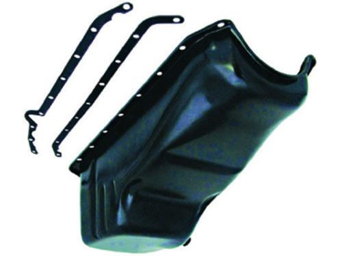 SB Chevy Circle Track Claimer-Style Oil Pan Black OEM, 55-79