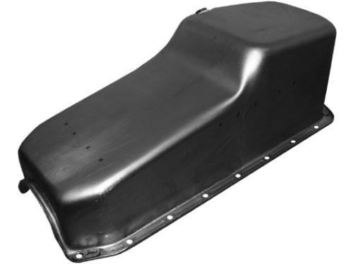 Unplated Steel Stock Oil Pan, 7/16"-14 x 2", Chevy 262-327