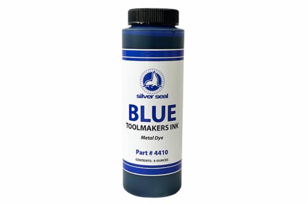 Toolmakers Ink Layout Fluid, Color Blue, 8 oz. Brush Top Bottle