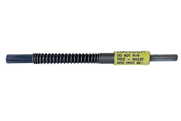 Carbon Removal Brush, 1/2" Diameter, 6-1/4" OAL, 1/4" Shank, .014" Wire Size, 4" Long Brush