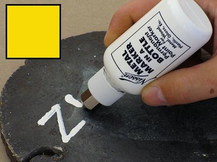 Standard Metal Paint Marker, Yellow 2 oz. 