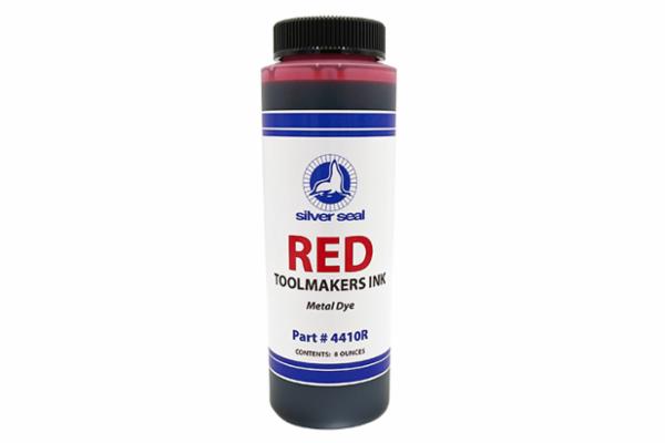 Toolmakers Ink Layout Fluid, Color Red, 8 oz. Brush Top Bottle